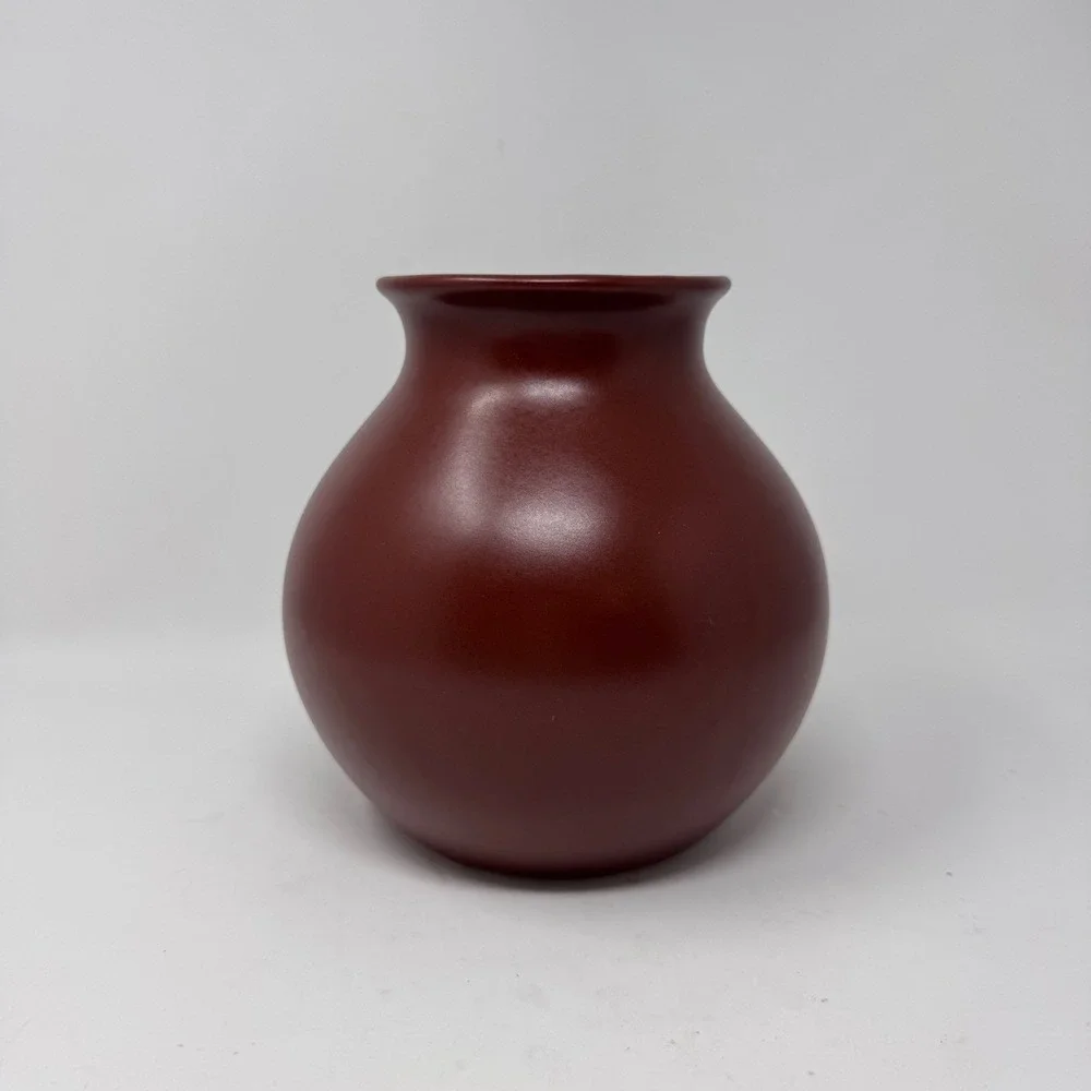 Pottery Barn Portugal Ceramic Vase – Red Brown